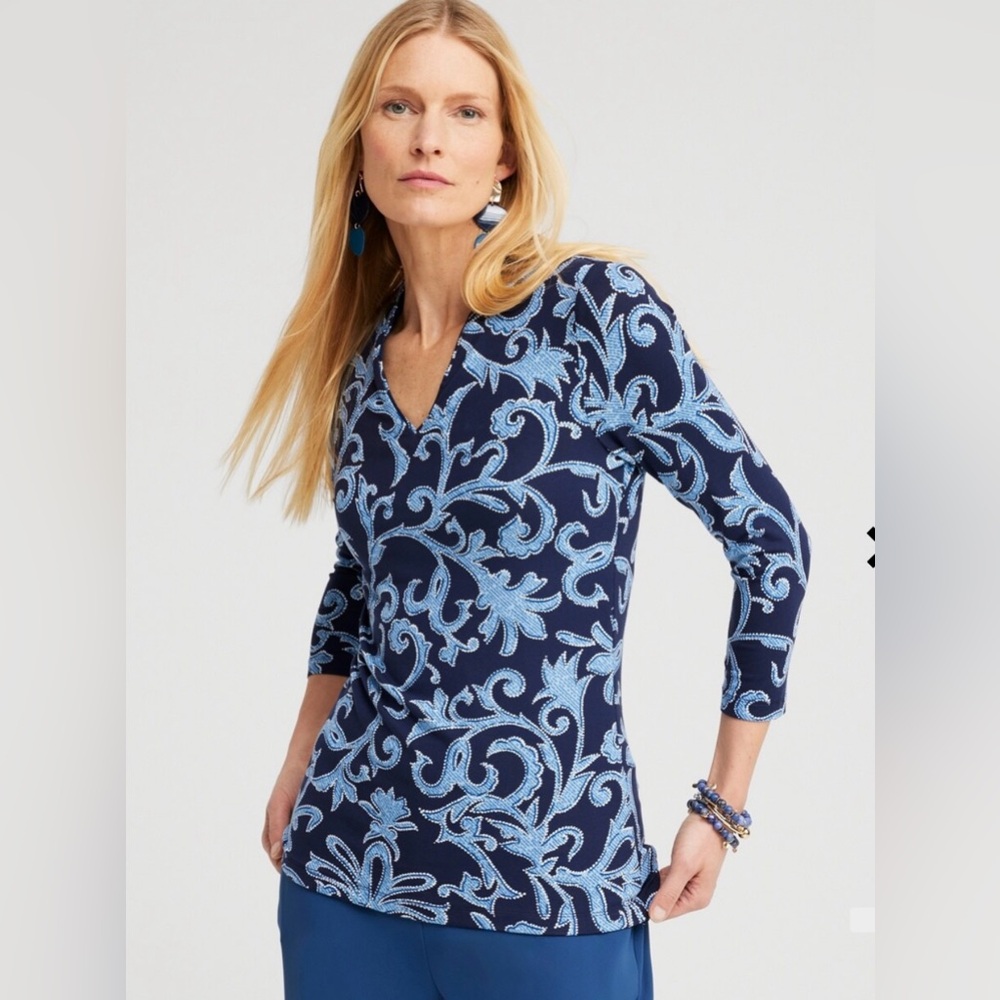 Chico’s Sz 0 Touch of Cool Top